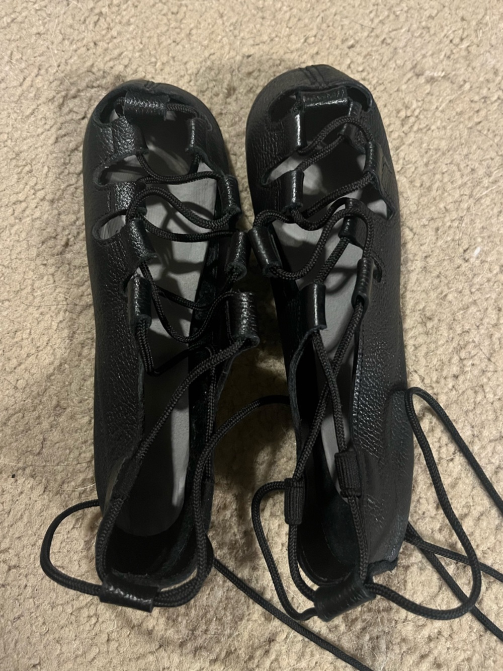 Rutherford Black Lace Up Irish Ghillies